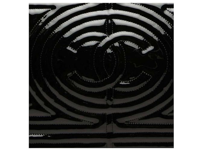 Borsa Shopping Chanel Coco Ming Grand in vinile nero - vista 6