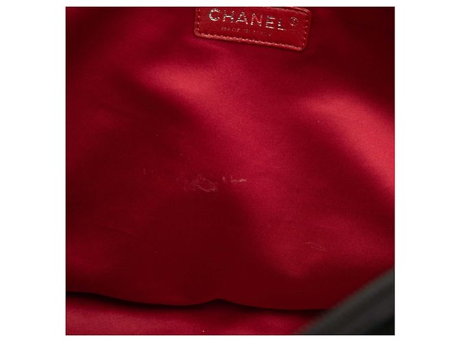 Borsa Shopping Chanel Coco Ming Grand in vinile nero - vista 7