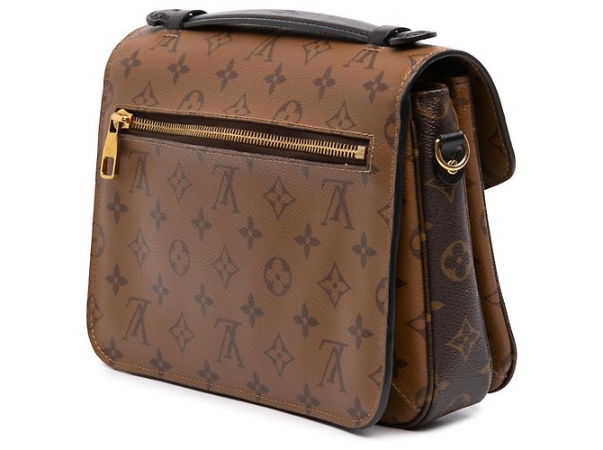 Louis Vuitton Brown Monogram Reverse Pochette Metis Marrone - vista 2