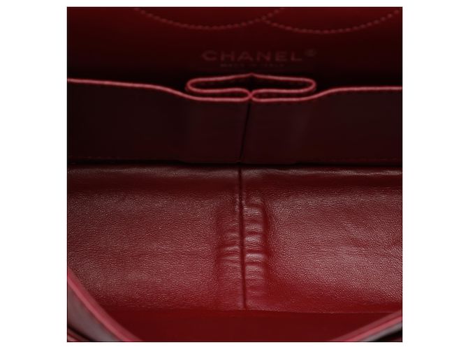 Chanel Red Quilted Aged Calfskin Reissue 2.55 Double Flap 226 Rosso Bordò - vista 4