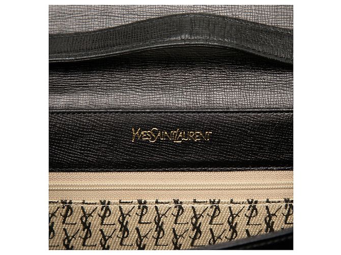 Borsa crossbody Saint Laurent in pelle nera Nero - vista 5
