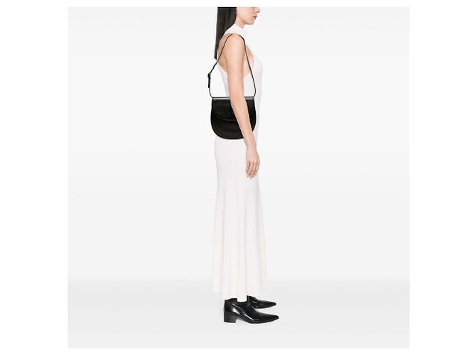 Borsa crossbody Saint Laurent in pelle nera Nero - vista 8