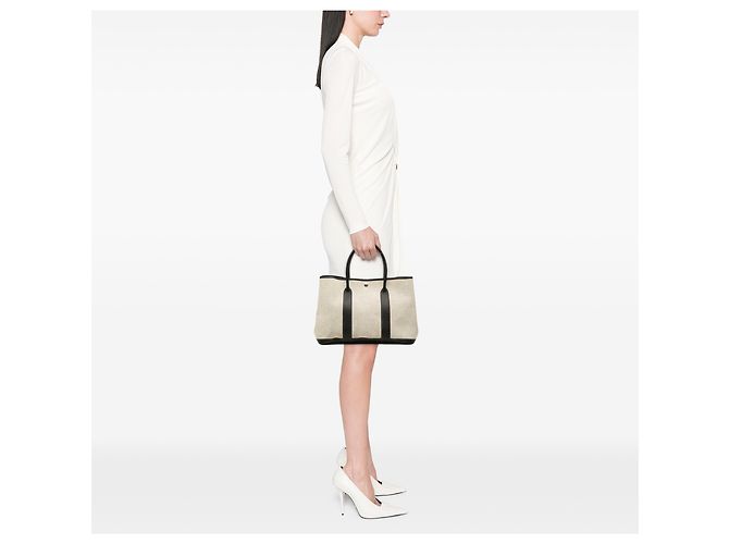 Hermès Garden Party 36 in Toile Beige e Negonda - vista 6