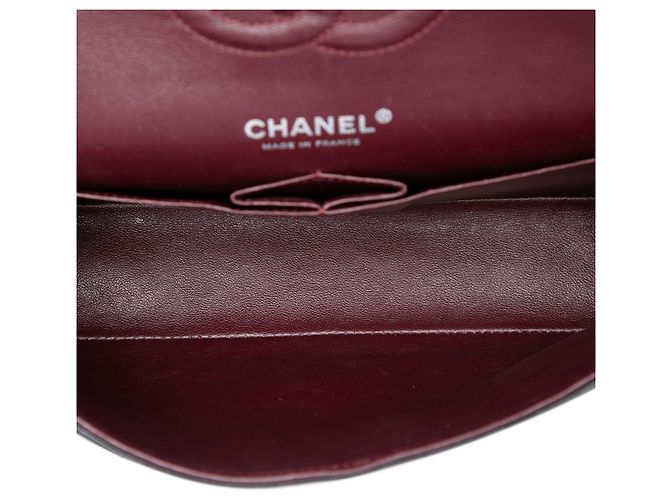 Chanel Black Medium Classic Lambskin Double Flap Nero - vista 4