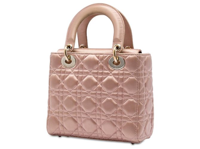 Dior Brown Small Satin Cannage My ABCDior Lady Dior Marrone Bronzo - vista 2