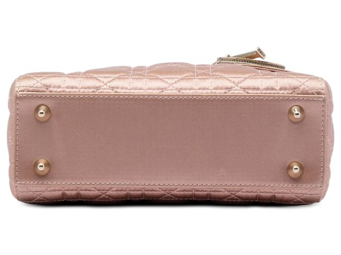 Dior Brown Small Satin Cannage My ABCDior Lady Dior Marrone Bronzo - vista 3