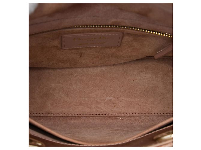 Dior Brown Small Satin Cannage My ABCDior Lady Dior Marrone Bronzo - vista 4