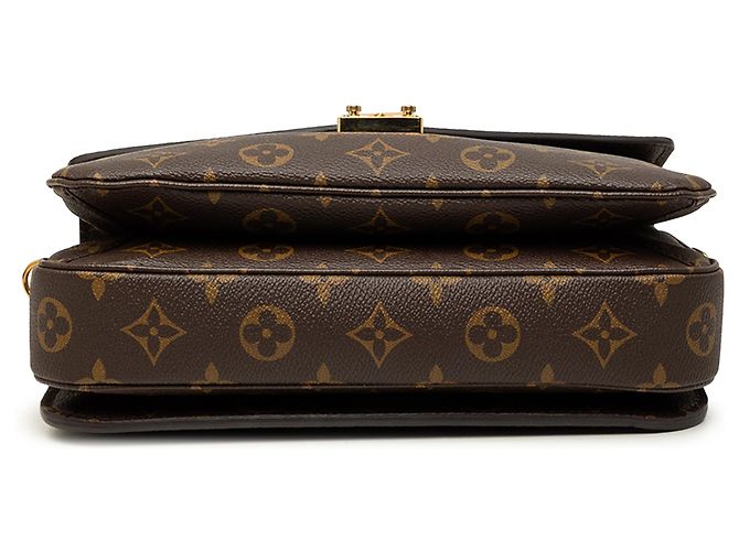 Louis Vuitton Brown Monogram Pochette Metis Marrone - vista 3