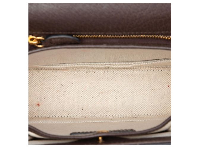 Borsa a mano Gucci Beige Small Jumbo GG Canvas Web Bamboo 1947 con manico superiore - vista 4