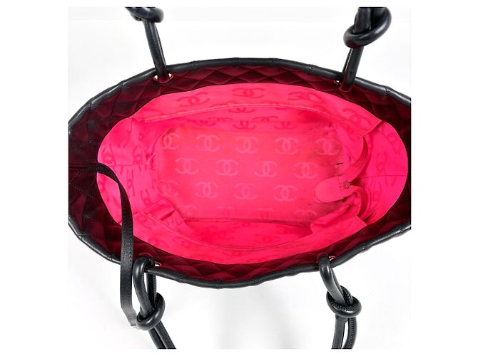 Saco Tote Grande Chanel Cambon Line Preto - vista 10