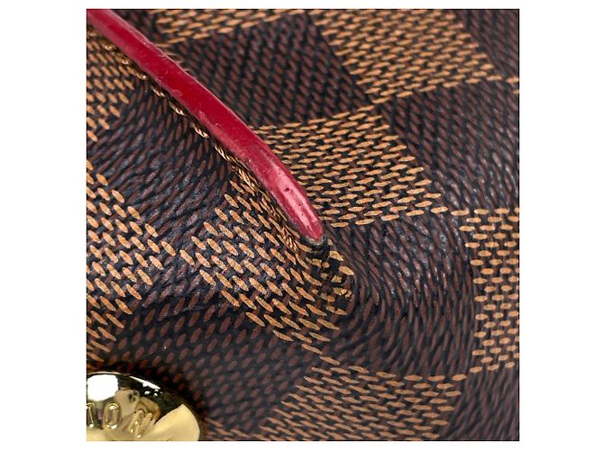 Louis Vuitton Caissa Tote PM Handtasche Rot Fuschia Damier ebene - Ansicht 3
