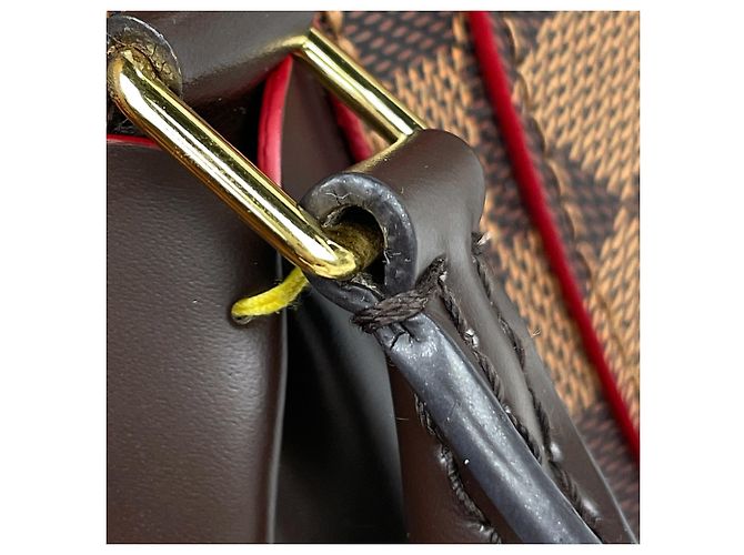 Louis Vuitton Caissa Tote PM Handtasche Rot Fuschia Damier ebene - Ansicht 5