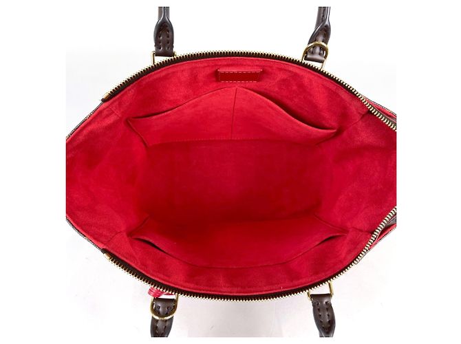 Louis Vuitton Caissa Tote PM Handtasche Rot Fuschia Damier ebene - Ansicht 7