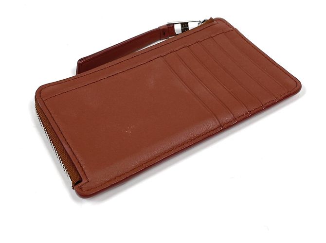 Monedero largo de piel Puzzle de Loewe Castaño - vista 2