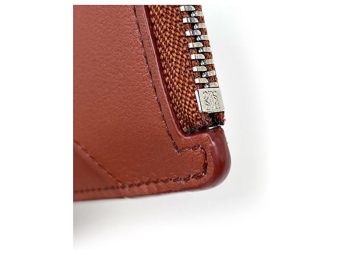 Monedero largo de piel Puzzle de Loewe Castaño - vista 3
