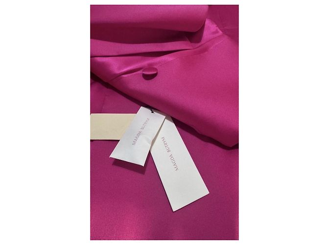 Blazer doppiopetto in seta rosa Magda Butrym - vista 6