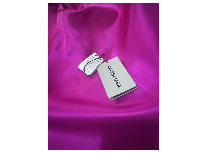 Camicia in seta rosa Balenciaga Fuschia - vista 3