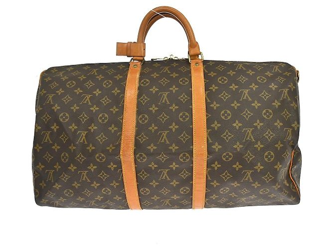 Louis Vuitton Keepall Bandoulière Monogram 55 Marrone - vista 2