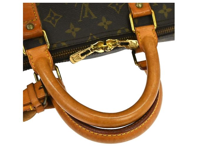 Louis Vuitton Keepall Bandoulière Monogram 55 Marrone - vista 6