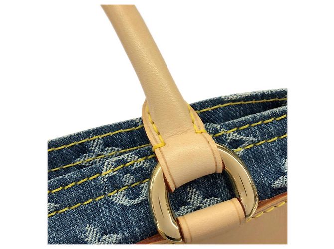 Borsa a mano Shopper piatta Louis Vuitton Monogram Denim Blu - vista 7