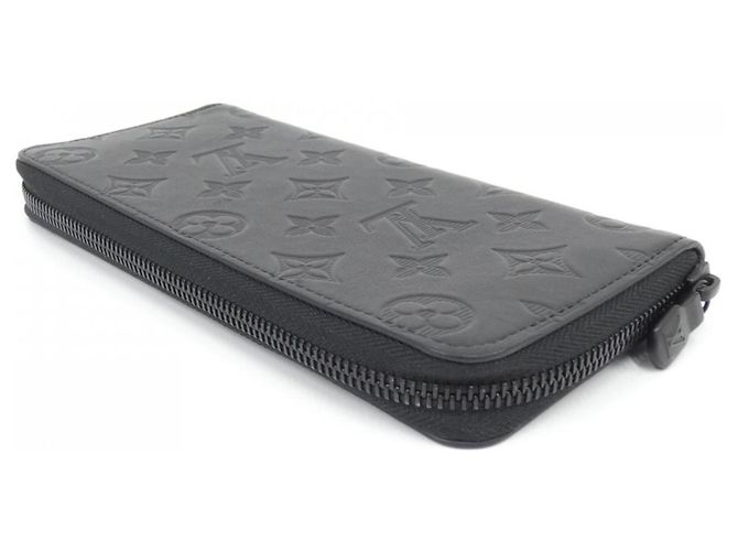 Louis Vuitton Monogram Shadow Zippy Wallet Black - view 2
