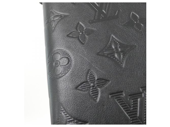 Louis Vuitton Monogram Shadow Zippy Wallet Black - view 3