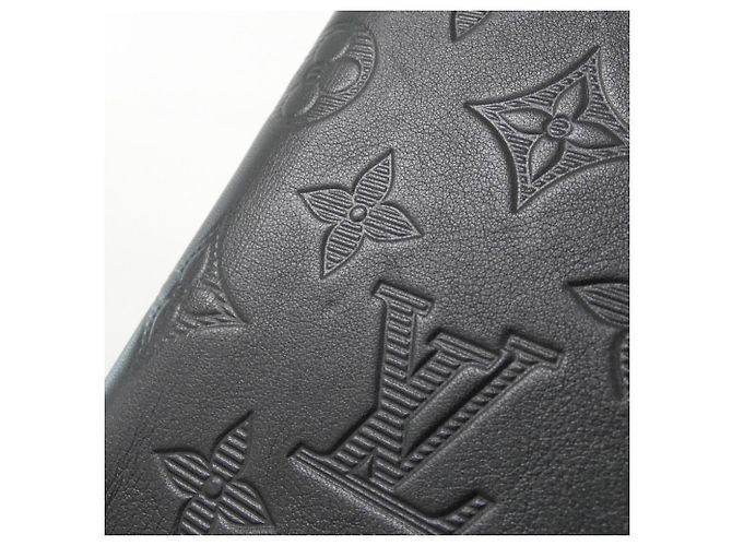 Louis Vuitton Monogram Shadow Zippy Wallet Black - view 4