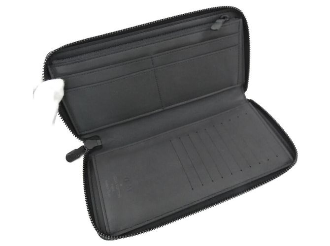 Louis Vuitton Monogram Shadow Zippy Wallet Black - view 5