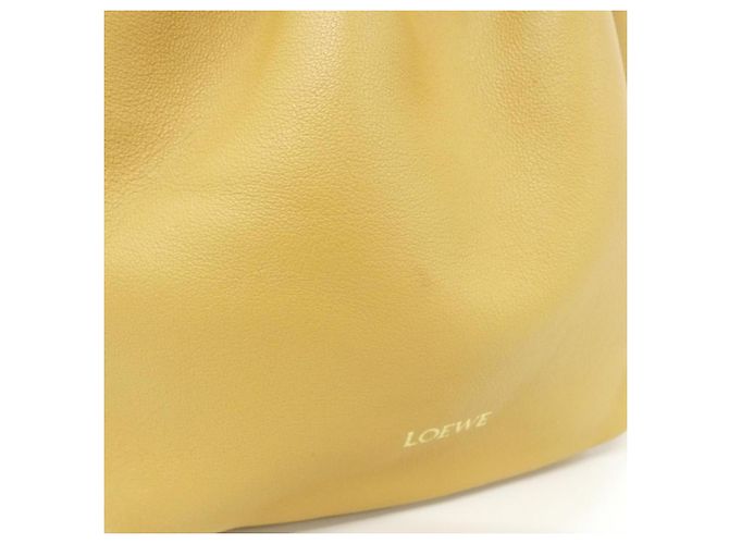 Borsa Mini Loewe Flamenco Giallo - vista 5