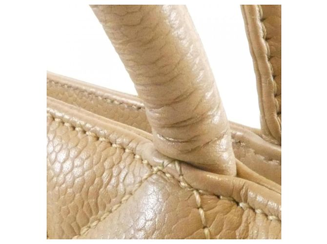 Bolsa Chanel 1804 Bege em pele de vitelo grão - vista 8