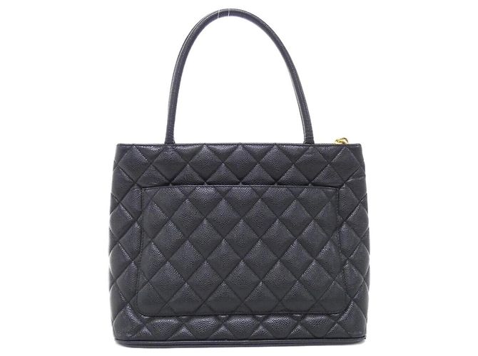 Borsa Chanel 1804 in pelle di vitello granulata nera Nero - vista 2