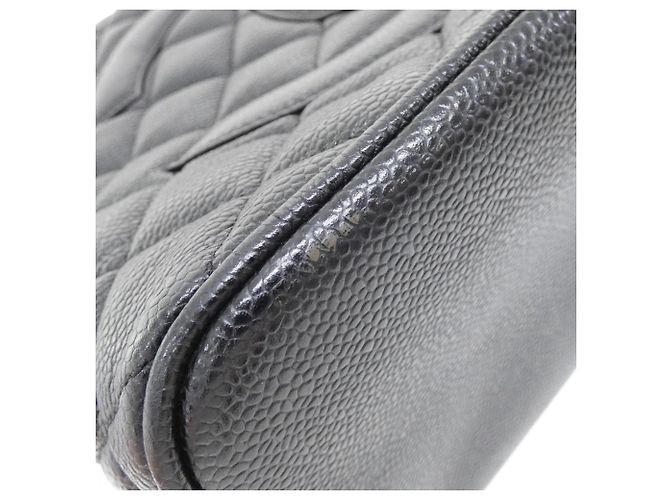 Borsa Chanel 1804 in pelle di vitello granulata nera Nero - vista 3