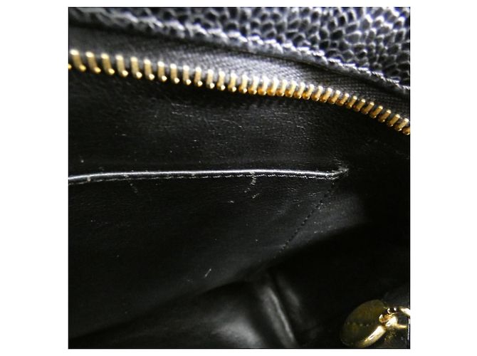 Borsa Chanel 1804 in pelle di vitello granulata nera Nero - vista 9