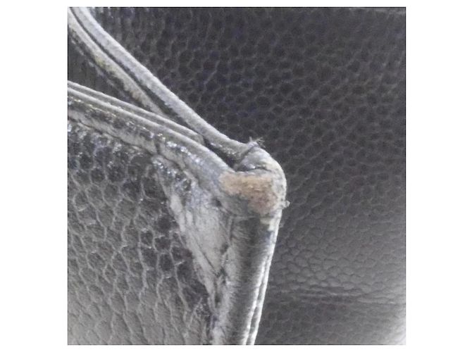 Borsa Chanel in pelle di vitello martellata nera Nero - vista 5