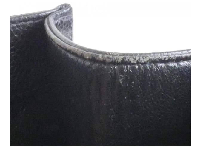 Borsa Chanel in pelle di vitello martellata nera Nero - vista 9