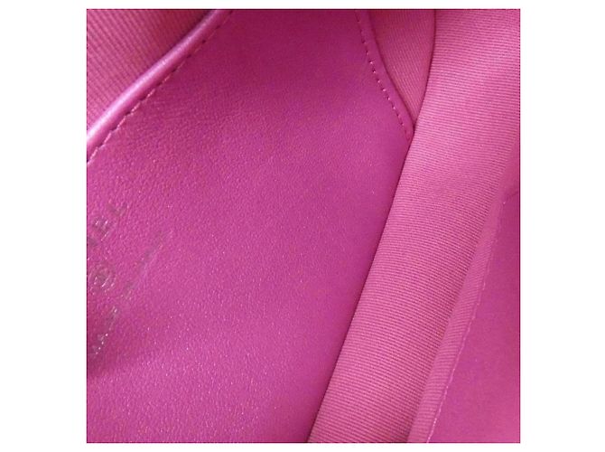 Borsa a tracolla Chanel AP3691 in pelle di capra rosa - vista 10