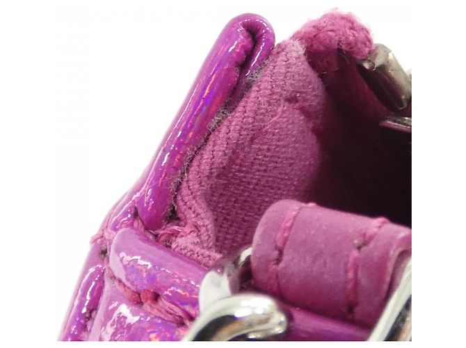 Borsa a tracolla Chanel AP3691 in pelle di capra rosa - vista 7