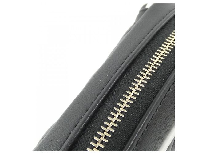 Borsa a mano Chanel AP4516 in pelle d'agnello Nero Bianco - vista 4