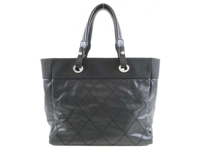 Borsa Chanel Paris Biarritz Line Nero - vista 2
