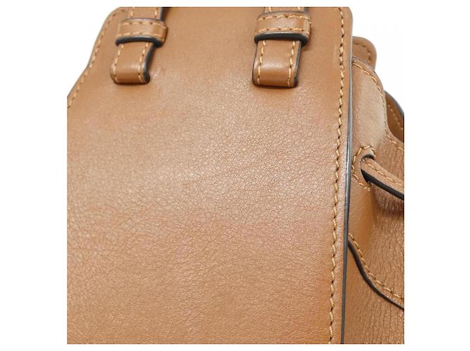 Mini Borsa a Tracolla Loewe Hammock con Coulisse Marrone - vista 7