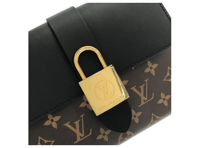 Borsa Louis Vuitton Monogram Rocky BB Marrone Nero - vista 4