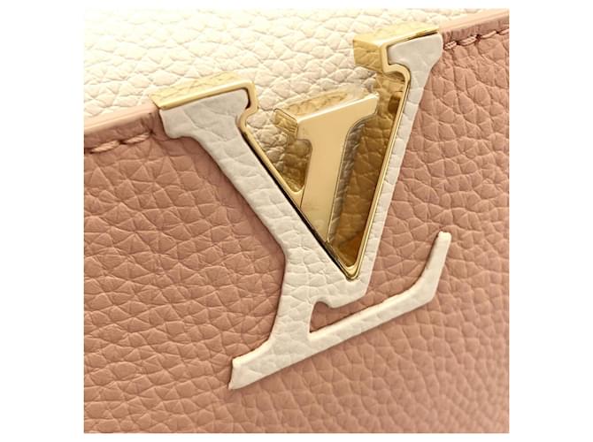 Borsa Louis Vuitton Capucines BB Beige - vista 6