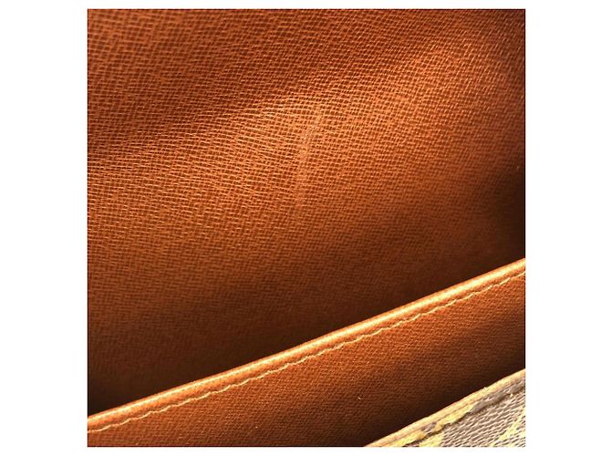 Borsa a tracolla Louis Vuitton Monogram Cartouchiere Marrone - vista 10