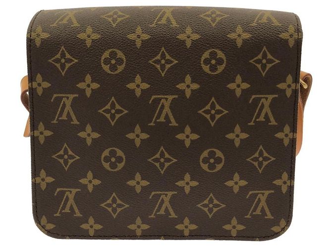 Borsa a tracolla Louis Vuitton Monogram Cartouchiere Marrone - vista 2