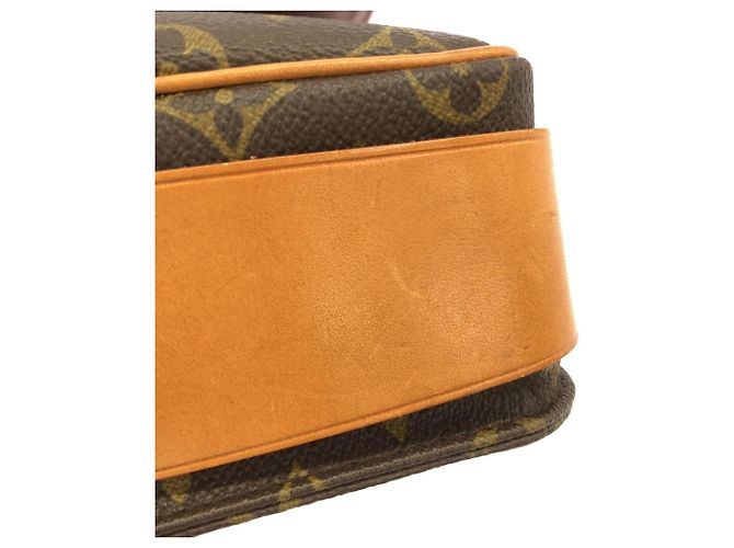 Borsa a tracolla Louis Vuitton Monogram Cartouchiere Marrone - vista 4