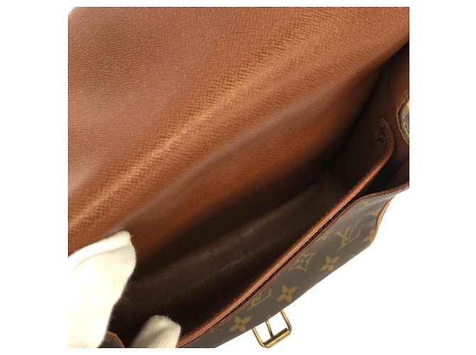 Borsa a tracolla Louis Vuitton Monogram Cartouchiere Marrone - vista 10