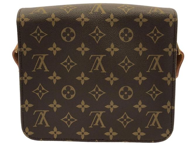 Borsa a tracolla Louis Vuitton Monogram Cartouchiere Marrone - vista 2