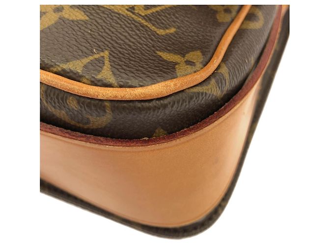 Borsa a tracolla Louis Vuitton Monogram Cartouchiere Marrone - vista 3