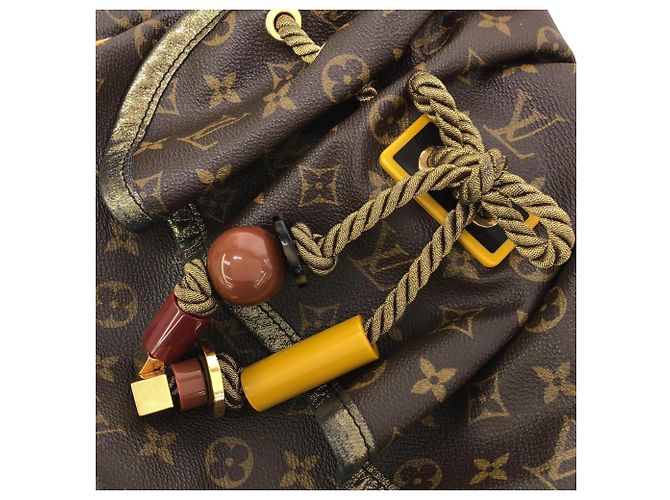 Borsa Louis Vuitton Monogram Kalahari PM Marrone - vista 5