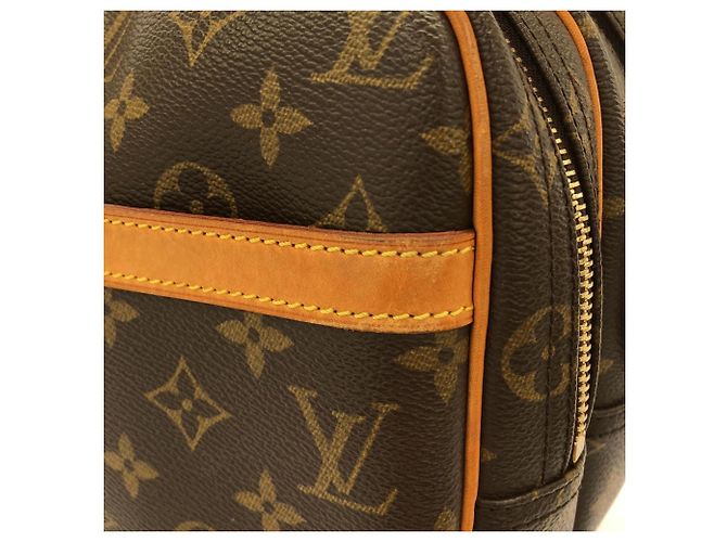 Borsa a tracolla Louis Vuitton Monogram Reporter Marrone - vista 4